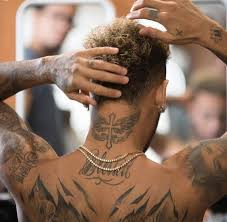 Nice neymar jr tattoo on neck. Neymar Jr Back Of Neck Tattoo Celebrity Tattoos Neymar Jr Tattoos