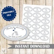Print at home as many times as you. Elephant Baby Boy Shower Gift Favor Label Sticker Navy Blue Grey Pink The Cat