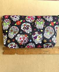 skull makeup in makeup bags cases for