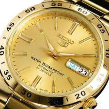 seiko 5 automatic gold pvd stainless