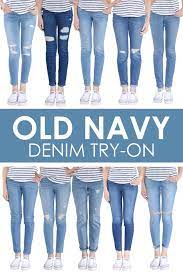 old navy denim try on and review to get