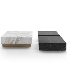 prince square marble coffee table