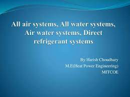 All Air Systems All Water Systems Air