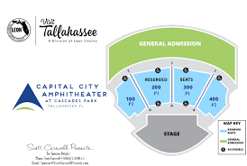 Seating Chart Capital City Amphitheater At Cascades Park