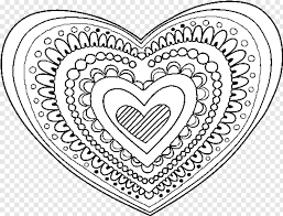 Select from 35870 printable crafts of cartoons, nature, animals, bible and many more. Heart Doodle Zentangle Heart Coloring Page Png Download 541x413 996487 Png Image Pngjoy