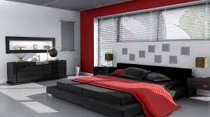 Curvaceous console and side tables soften the room, as well. Bedroom Decorating Ideas Red And Gray Bedroom Red Modern Bedroom Decor White Bedroom Decor