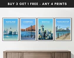 Travel Poster Art Print Set Choose Any