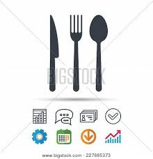 Fork Knife Spoon Vector Photo Free Trial Bigstock