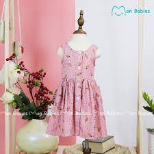 MONBABIES Váy/Đầm đũi mềm họa tiết cà rốt xinh xắn cho bé gái VL70 - Thời  trang trẻ em xuân hè - Đầm bé gái