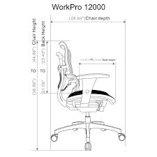 workpro 12000 series ergonomic mesh