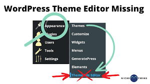 wordpress theme editor missing solved