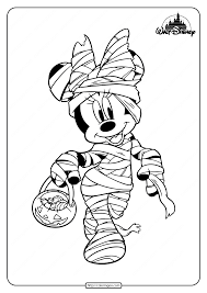 Welcome to our disney halloween page where you will find over 80 well drawn disney halloween coloring pages for you to some of the disney halloween coloring pages that are really popular include minnie mouse dressed as the evil. Printables Minnie Mouse Halloween Coloring Pages
