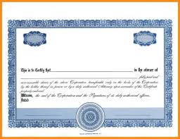 Common Stock Certificate Template Free Pdf Download Stock