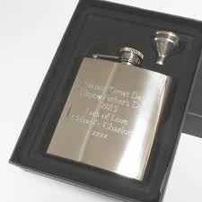 personalised engraved hip flask premium