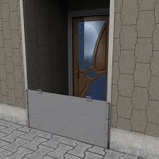 flood barrier shield for doors