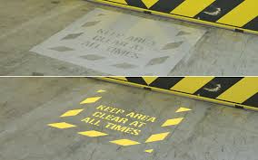 floor marking stencil