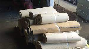 carpet pad recycling with drop bo on