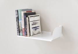 Buy Wall Bookshelf 45 X 25 Cm White Steel
