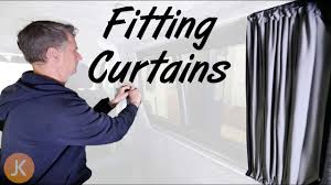 how to fit curtains to your van
