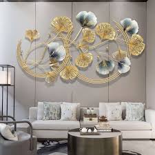 Luxury Iron Ginkgo Leaf 3d Wall Art