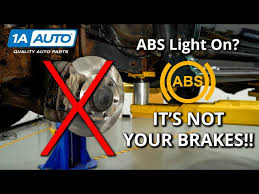abs light on in your car or truck is