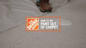 how to get paint out of carpet the