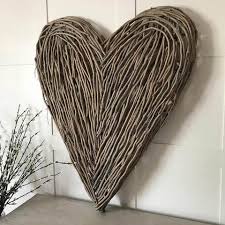 Wooden Hanging Heart Wall Art