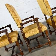 jacobean style armed dining chairs