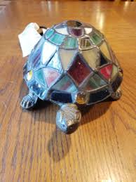 Stained Glass Turtle Lamp Multi Color