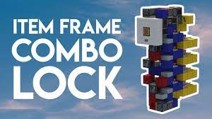 compact item frame combination lock