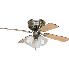 Pick the finish that best matches your space! Airpro Collection 42 Four Blade Hugger Ceiling Fan P2524 09 Progress Lighting