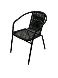 Black Frame Rattan Chairs Cafe S