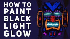 how to paint black light glow you