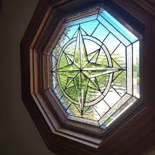 Octagon Clear And Beveled Stained Glass