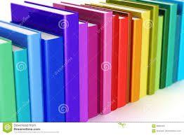 Rainbow Color Hardcover Books Stock Illustration Illustration Of