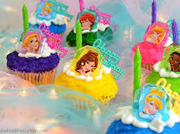 princess birthday party cupcakes