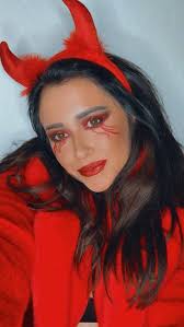 easy devil halloween makeup