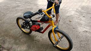 bmx bicycle with 49cc gas motor