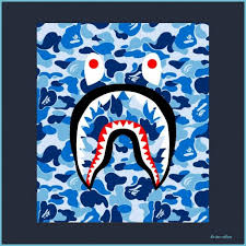 The collection will be available exclusively at bape store® comme des garcons osaka from. Shark Bape Wallpaper Blue Blue Bape Wallpaper Neat