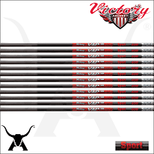 12x Victory Armour Piercing Sport Carbon Arrow Shafts For