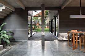 using polished concrete floor to create