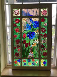 Buy Custom Stained Glass Flower Mosaic