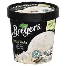 breyers ice cream natural vanilla