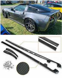 You can go with an oem style zr1 kit or take it to an extreme level with a body kits that are flared 1.5″ on each side for a 3″ wider track. Fibra De Carbono Zr1 Lado Saias Rocker Paineis Body Kit Para 05 13 Corvette C6 Z06 Ebay