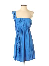 Details About Bobi Women Blue Casual Dress S