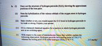 oxygen atom in hydrogen peroxide