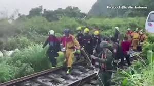 Taiwan's last major rail crash was in october 2018 when an express train derailed while rounding a tight corner on the northeast coast, killing at least 18 people and injuring nearly 200. Fpbjbex5aeoqxm