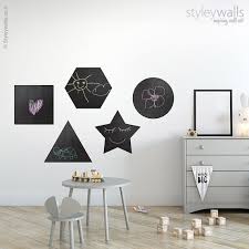 Buy Geometric Shapes Chalkboard Wall