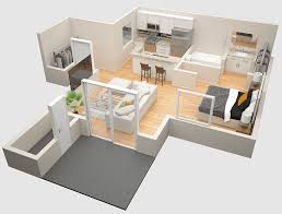 Two Rooms Housing Unit Houzz Studio