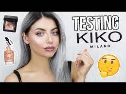 testing kiko makeup full face first